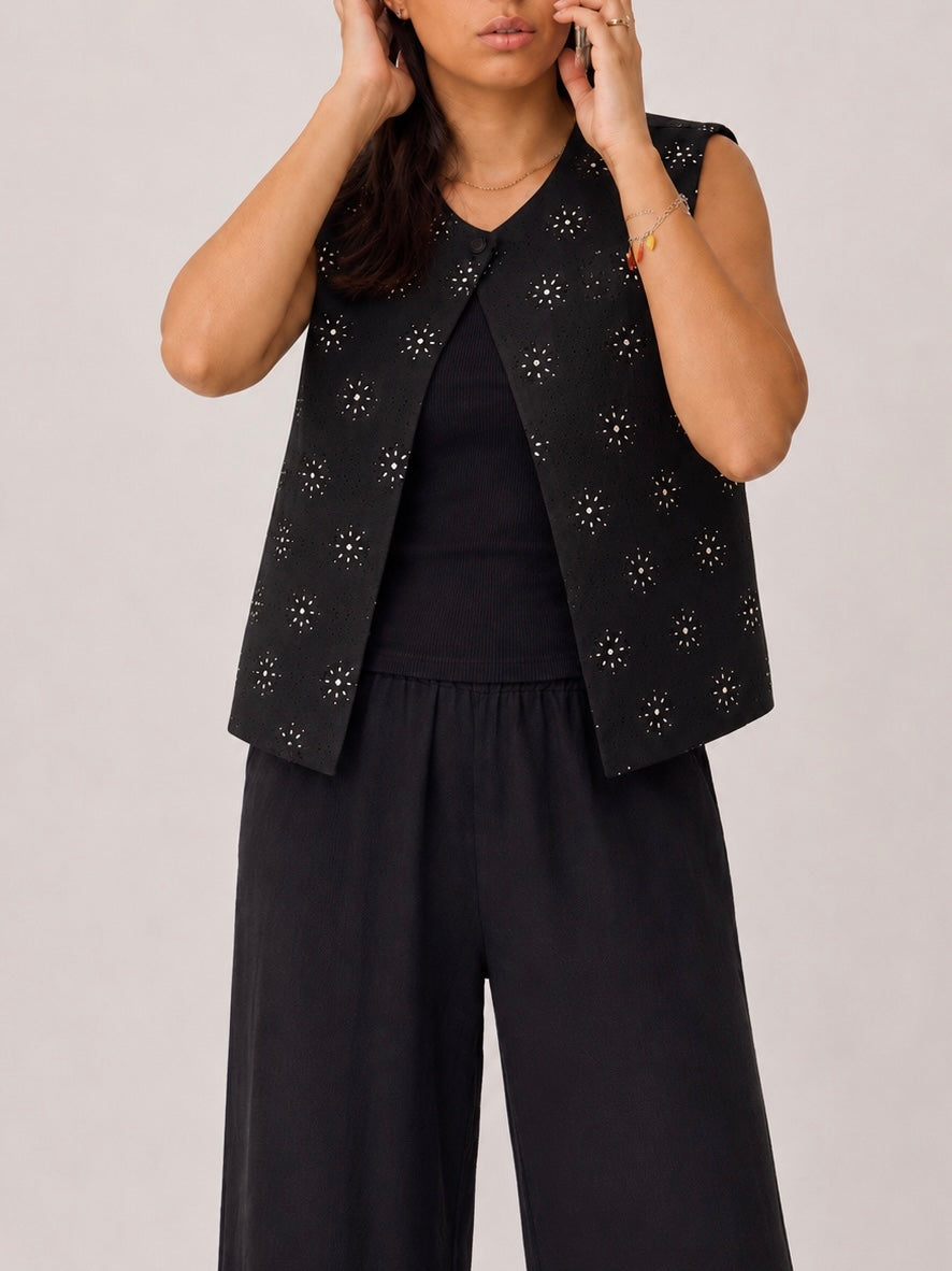 Starlit Vest in Black