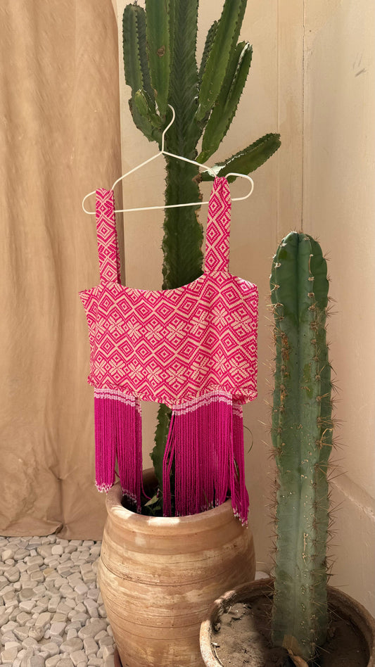 The Fringe Affair Fuchsia Top