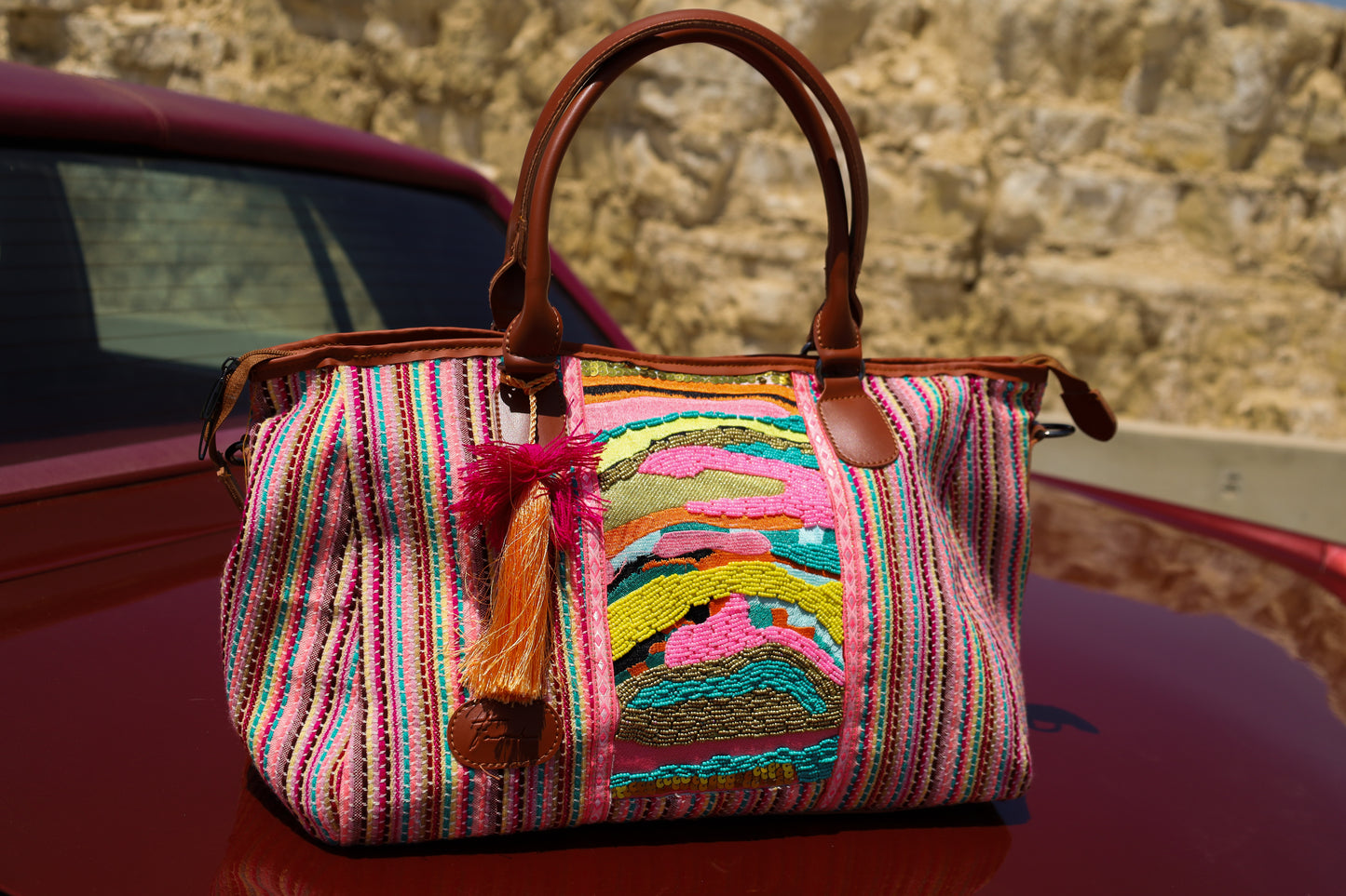 Pink Motel Duffle Bag