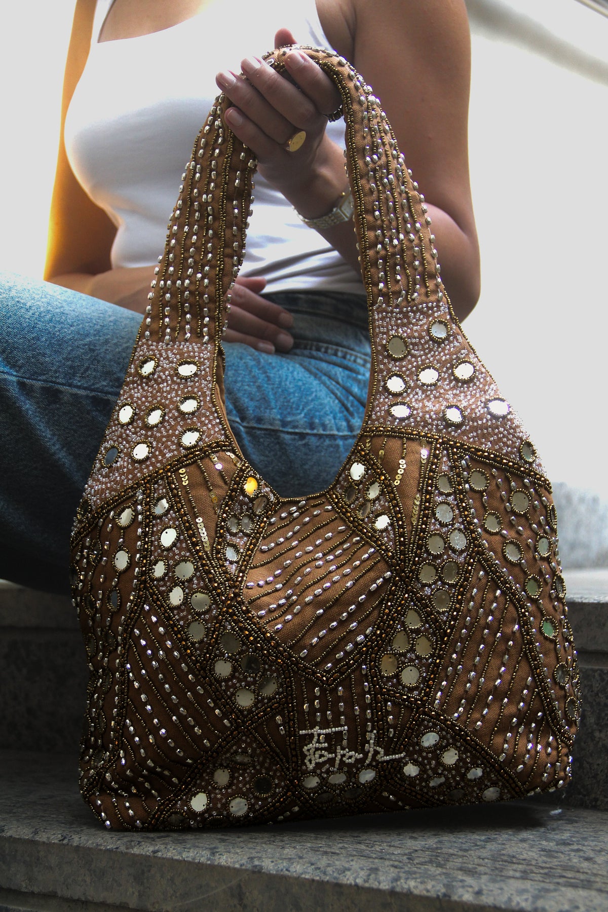 Valentina in Brown Shoulder Bag
