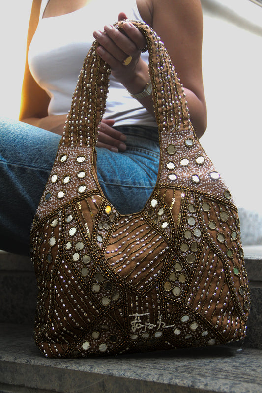 Valentina in Brown Shoulder Bag