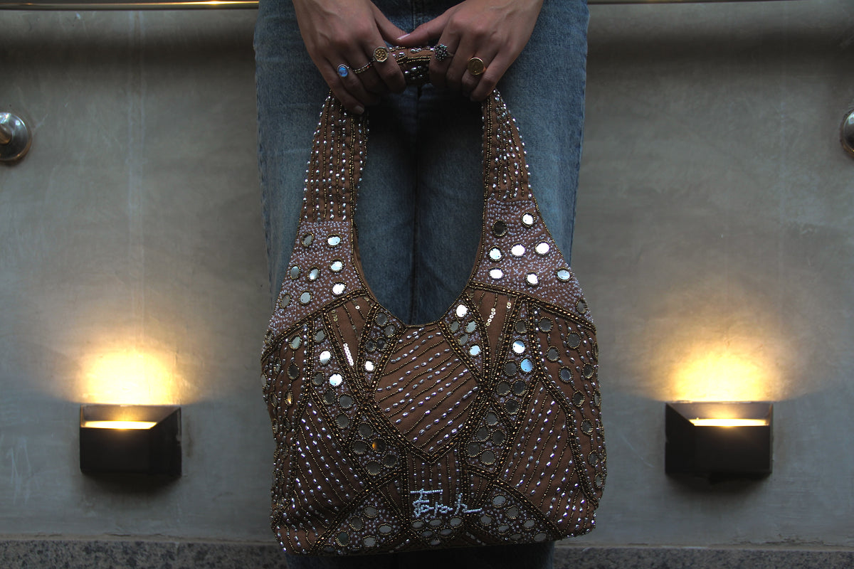 Valentina in Brown Shoulder Bag